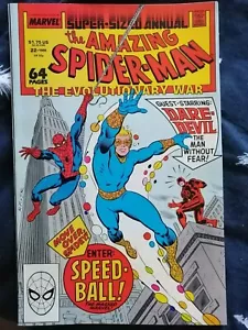 Amazing Spiderman Annual #22 And #23  1988 1st Speed Ball App. Marvel High Grade - Picture 1 of 6