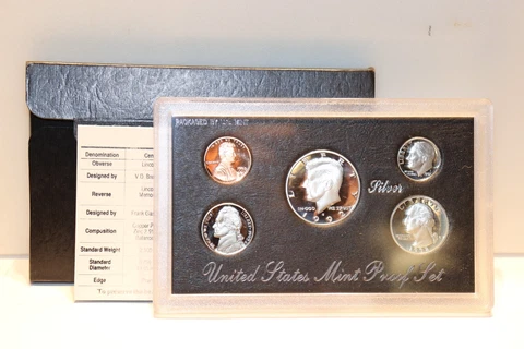 1992 S US Silver Proof Set Original Box/Papers Cover