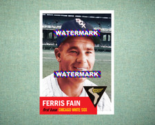 Ferris Fain Chicago White Sox 1953 Style Custom Baseball Art Card