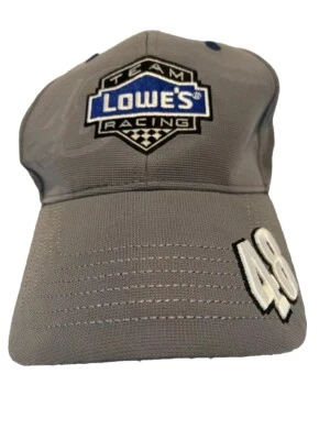 Gorra Chase Authentics Jimmie Johnson #48 Lowe's NASCAR ajuste flexible talla única gris Foto 1 de 4
