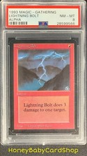 MTG Limited Edition Alpha 1993 Lightning Bolt PSA 8 NM/M Old School 93/94