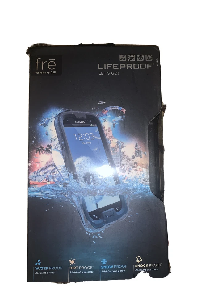 LifeProof Fre 1702-01 Black/Clear Waterproof Case For Samsung Galaxy S3