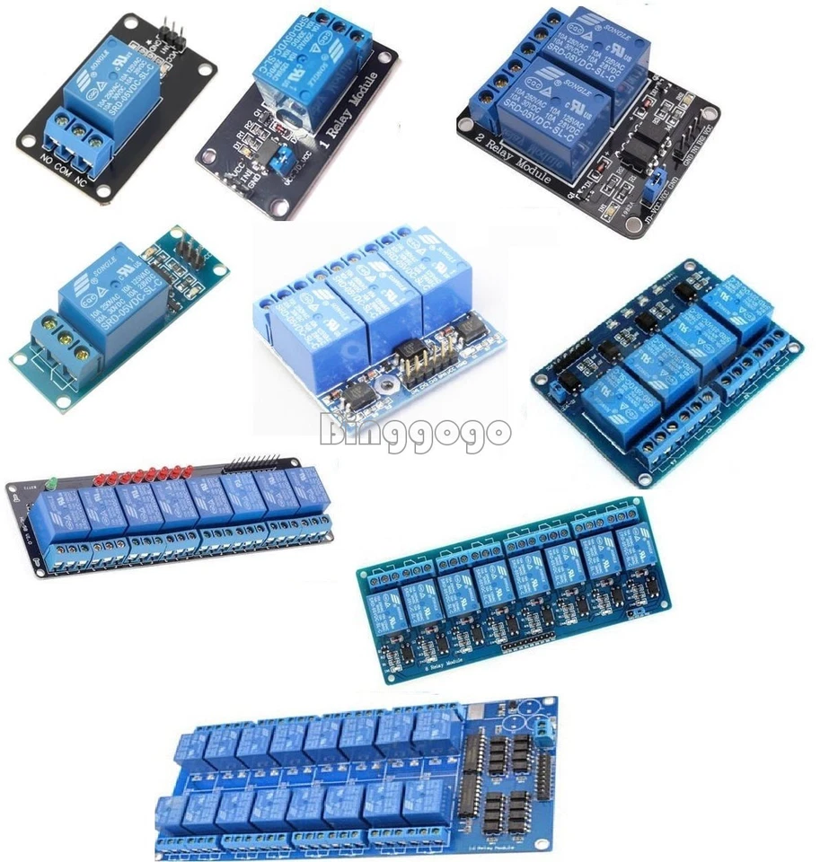 1/2/4/8/12 Channel 5V Relay Module Board Optocoupler LED for Arduino PiC ARM AVR - Bild 1 von 1