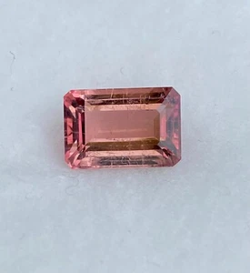 10.46ct Elongated Emerald Cut Pink Green Tourmaline Loose Gemstone - Afghanistan - Picture 1 of 8
