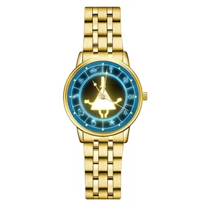 Gravity Falls Bill Cipher Zodiac Engraved Wrist Watch - Picture 1 of 12