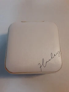 Travel Jewelry Case "Harley" Zip Around Ivory 4"x4"x2" Rings Necklaces Earrings  - Picture 1 of 11