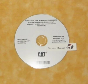 RENR4120 CAT 140H & 160H Motor Grader Factory Repair Service Manual APM CCP CCA - Bild 1 von 1