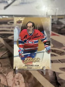 2016-17 UD Mvp Guy Lafleur Autographed Card - Picture 1 of 2