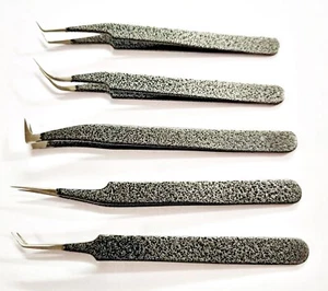 5 Teilige Uhrmacher Pinzette/Mehrzweck Pinzette Edelstahl( Non Magnetisch ) - Bild 1 von 5