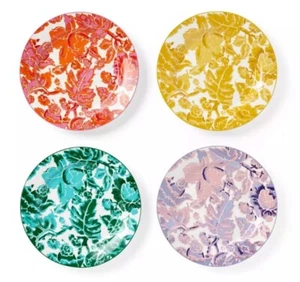 DVF x Target Diane Von Furstenberg 4-Piece Floral Toile Salad Plate Damaged Box - Picture 1 of 4