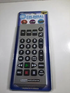 New Living Solutions 3 Device Colossal Universal Remote Television (TV)/DVD/VCR - Picture 1 of 6