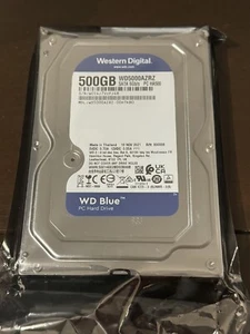 Western Digital Blue (5400 RPM, 3,5 Zoll, SATA III, 64MB Cache) 500GB HDD. NEU! - Photo 1/6