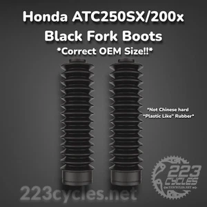 Honda ATC250SX And ATC200X Fork Boots ***Correct Size!!** - Picture 1 of 5