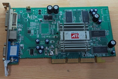 AGP ATI RADEON 9200SE NTSC PAL DVI VGA 64MB MEMORY - Image 1 of 4