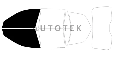 Filme PreCut frontal duas portas janelas qualquer tonalidade para vidro Volvo XC90 2015-2025 - Imagem 1 de 4