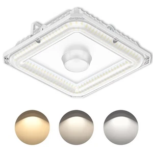100W 4500K/5000K/5700K LED Canopy Light IP65 Gas Station Carport Ceiling Lights - Picture 1 of 11