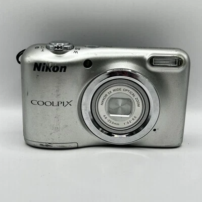 Nikon Coolpix A10 Silver 16.1MP Digital Camera With Memory Card - image 1 of 4