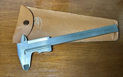 Vintage Helios Inox Germany Caliper with Faux Leather Case 8.5" - Image 1 of 4