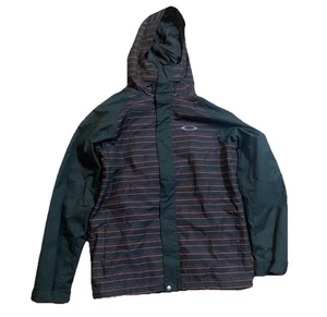 Oakley  Insulated Hooded Anorak Fit Jacket Black/Red Men's Medium 23/30 - Picture 1 of 10