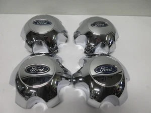 SET OF 4 FOUR 2009-2014 FORD F-150 CHROME OEM CENTER CAPS 9L34-1A096-FB - Picture 1 of 6