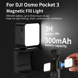 Für DJI Osmo Pocket 3 Kamera Magnetisches Fülllicht LED Schnellspanner Zubehör - Bild 1 von 13
