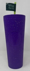 NEU Starbucks Halloween Glow In The Dark Purple Tumbler Limited Edition 24oz - Bild 1 von 3
