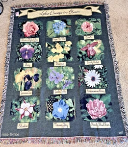 Ty-Mawr "Lake Oswego in Bloom" Dritte Ausgabe 2005 Wandteppich Überwurf Decke 51"x68" - Bild 1 von 13