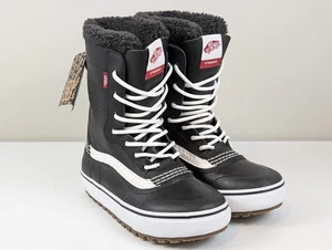 Vans Off The Wall Standard MTE Winter Snow Boots Black White Mens Size 8 - Picture 1 of 15