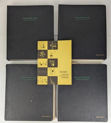 5 VTG Institute of Commercial Arts Famous Artists Course 1950 Books Lesson 1-24  Foto 1 de 4