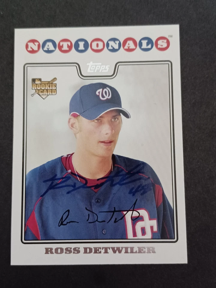 Ross Detwiler Signed 2008 Topps - Nationals - Autographed - B - Image 1 of 1