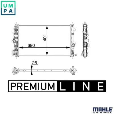 RADIATOR ENGINE COOLING CR 927 000P FOR VAUXHALL INSIGNIA/Mk OPEL 4cyl 2.0L 4cyl - Image 1 of 4
