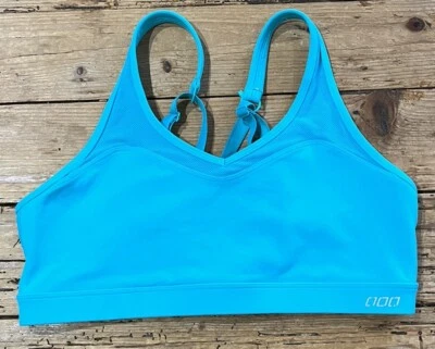 Sujetador deportivo ajustable Lorna Jane para mujer talla M verde azulado con tiras Foto 1 de 4