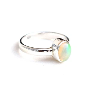 Natürlicher Äthiopischer Opal Ring 925 Sterling Silber Opalring, Opalschmuck - CR006 - Bild 1 von 10