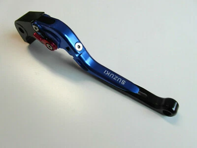 Suzuki GSX R 1000 K5-L9 600 750 04-17 CNC Brake Lever Blue With Inscription - Image 1 of 2