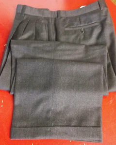 Zanella Charcoal Gray pleaded Dress Pants Size 36"W /29 1/2" L - Picture 1 of 2