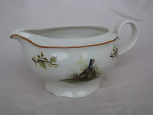 Seltmann Weiden Bavaria Jagdgeschirr. Soßenkanne/Sauciere. Jagdmotiv Fasan. - Bild 1 von 4
