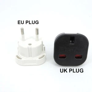 UK to EU Converter Euro Travel power supply Adapter AC 250V Charger Plug - Picture 1 of 6