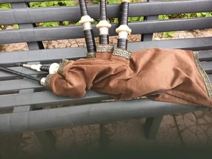 braune Cord Dudelsackhülle - Bild 1 von 2