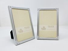 4x6 Picture Frame Brushed Silver 2 Pack