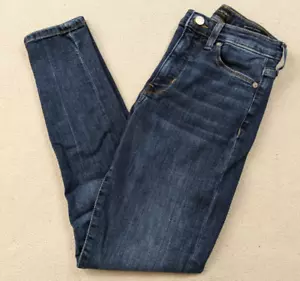 Banana Republic High Rise Skinny Jeans Stretch Dark Wash Women's Size 25x27 - Bild 1 von 16