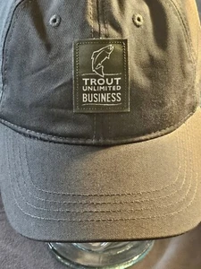 Trout Unlimited Mütze Angelmütze Mütze Fisch Logo grün 100% Baumwolle Forelle Unlimited - Bild 1 von 11