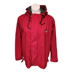 Ralph Lauren Polo Sport Full Zip Hooded Fleece Lined Red Jacket Womens Large - Picture 1 of 11
