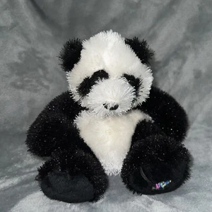 Ganz Webkinz Panda Bear Plush Black White Sitting Stuffed Animal No Code - Picture 1 of 7