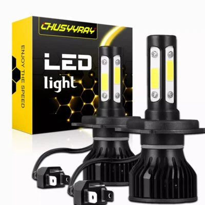 H4 9003 LED Headlight Bulbs Kit For Hyundai Grand i10 GLS Sedan 4-Door 2015-2019 - Image 1 of 4