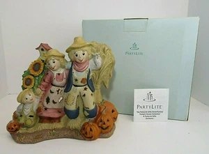 Soporte de luz verde azulada familiar PartyLite con calabazas decoración de otoño #P7323 - Imagen 1 de 9