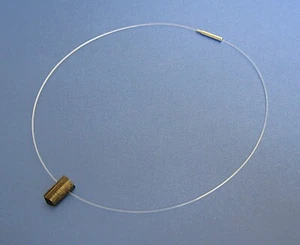 Colgante Turmalina Negra y Collar Plástico 45 cm con Cierre Giratorio - Imagen 1 de 6