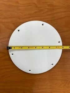 TH Access Round Screw Down Plate 8" Fish White SDP-2FW-DP - Picture 1 of 2