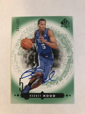 2014-15 Upper Deck SP Authentic Rodney Hood Auto /225 Duke - Image 1 of 2
