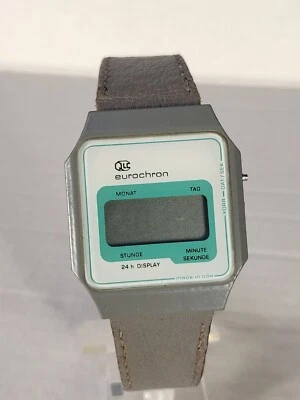 Vintage quartz watch Ruhla Eurochron QLC Made in GDR Not Working For Parts  - Image 1 of 4