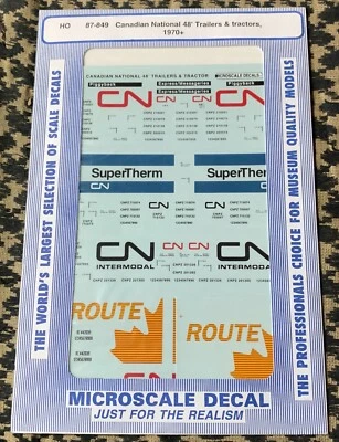 CANADIAN NATL 48' Trailer & CAB Microscale HO SCALE 87-849 - Image 1 of 4